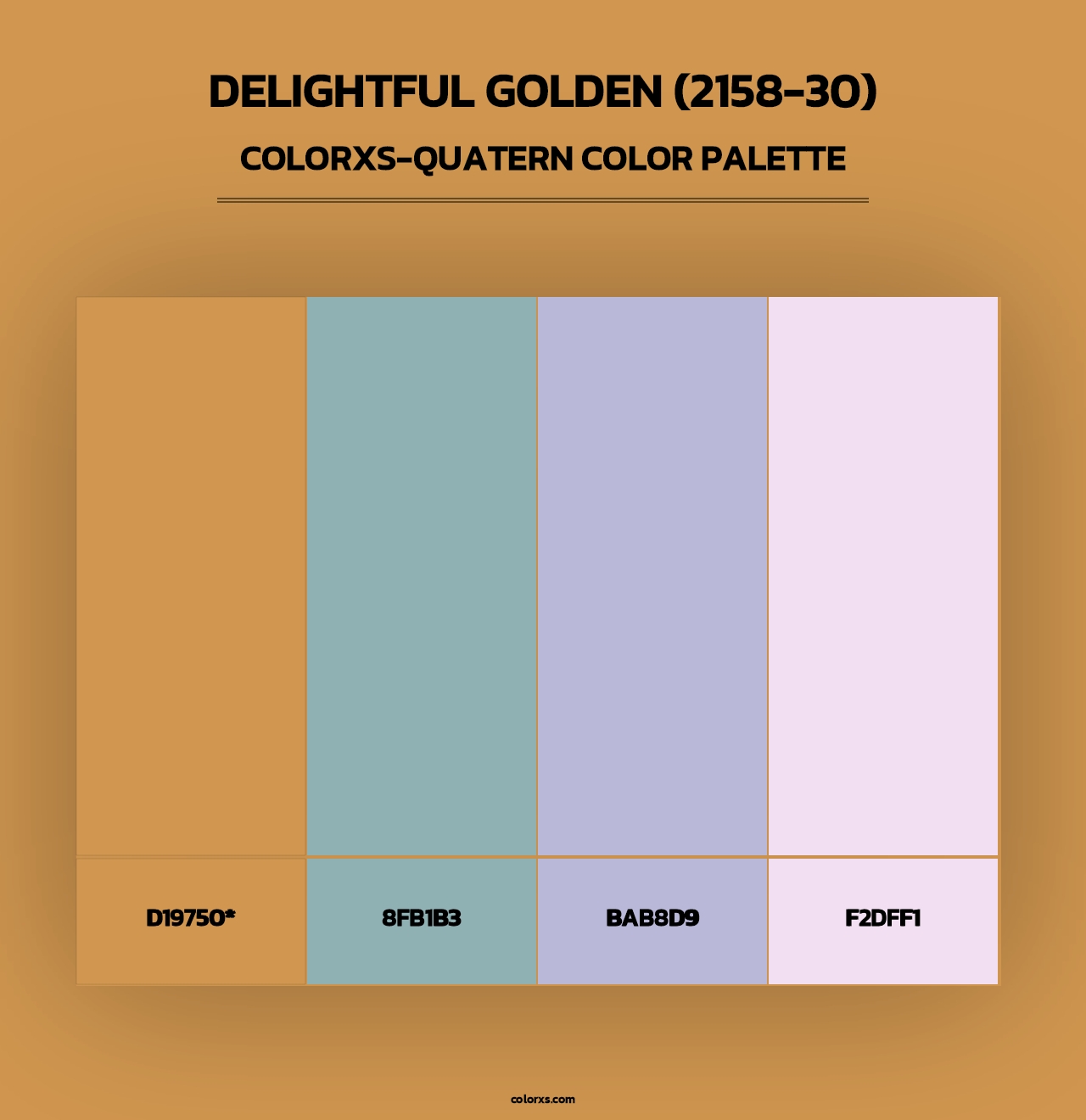 Delightful Golden (2158-30) - Colorxs Quad Palette