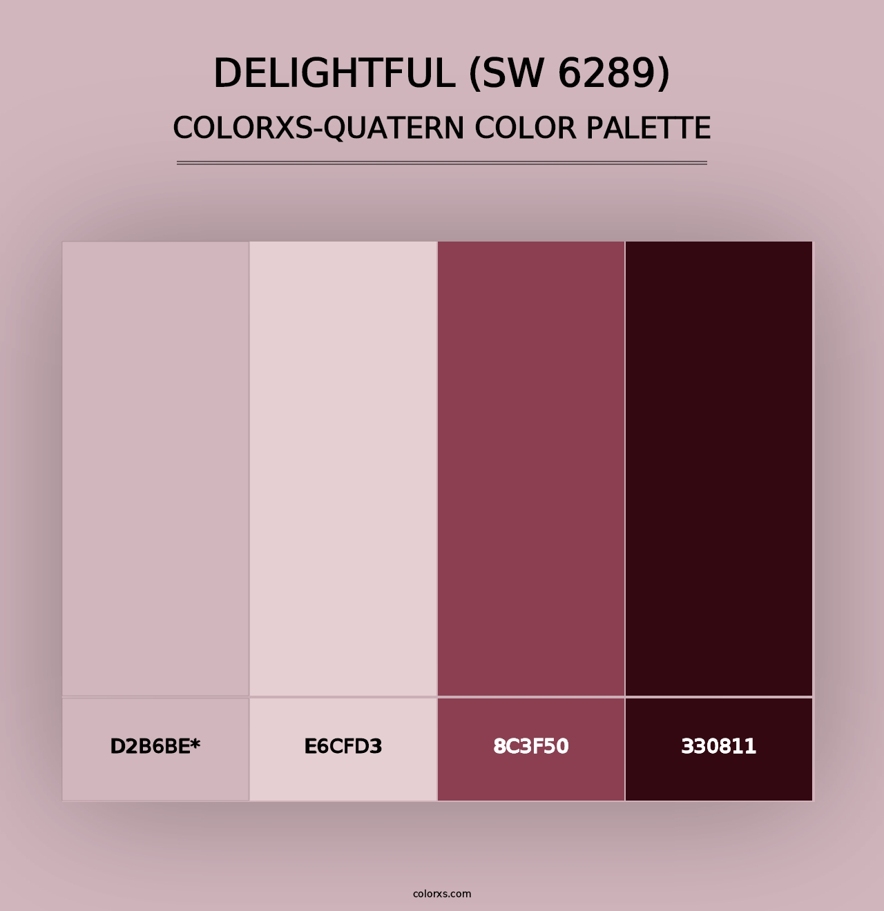 Delightful (SW 6289) - Colorxs Quad Palette