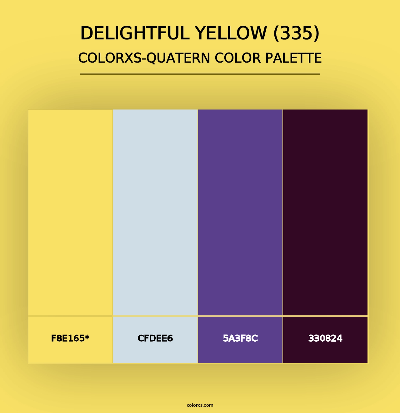 Delightful Yellow (335) - Colorxs Quad Palette