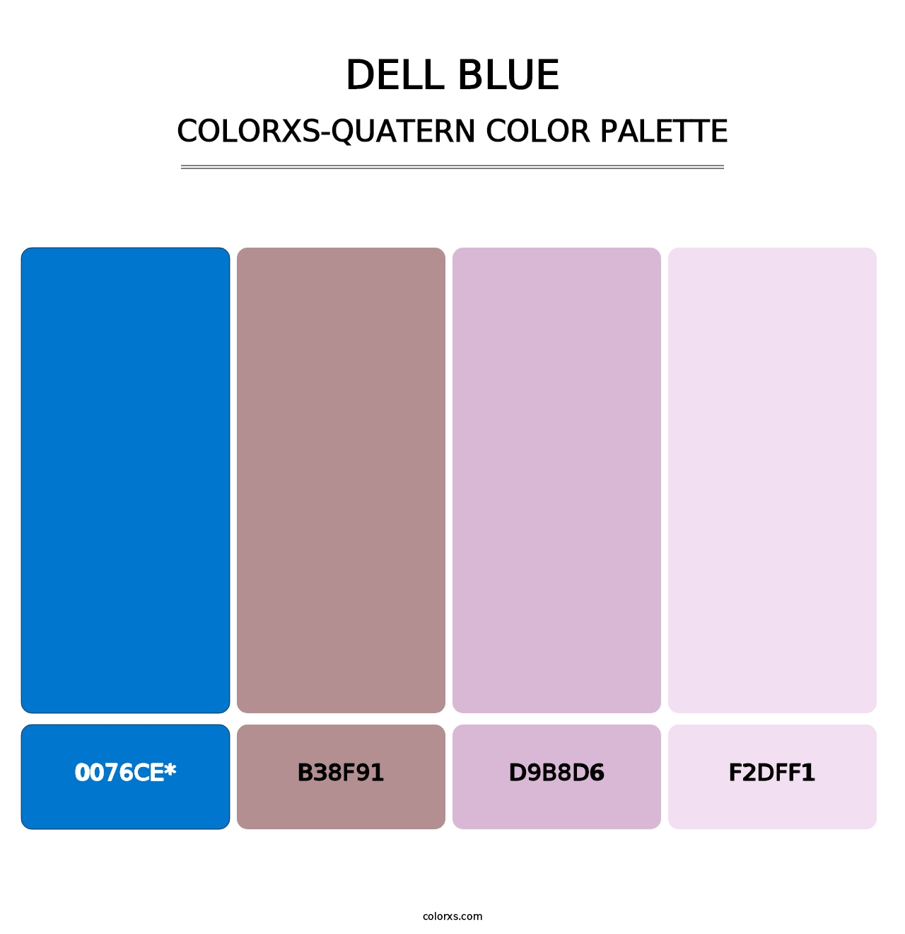 Dell Blue - Colorxs Quad Palette