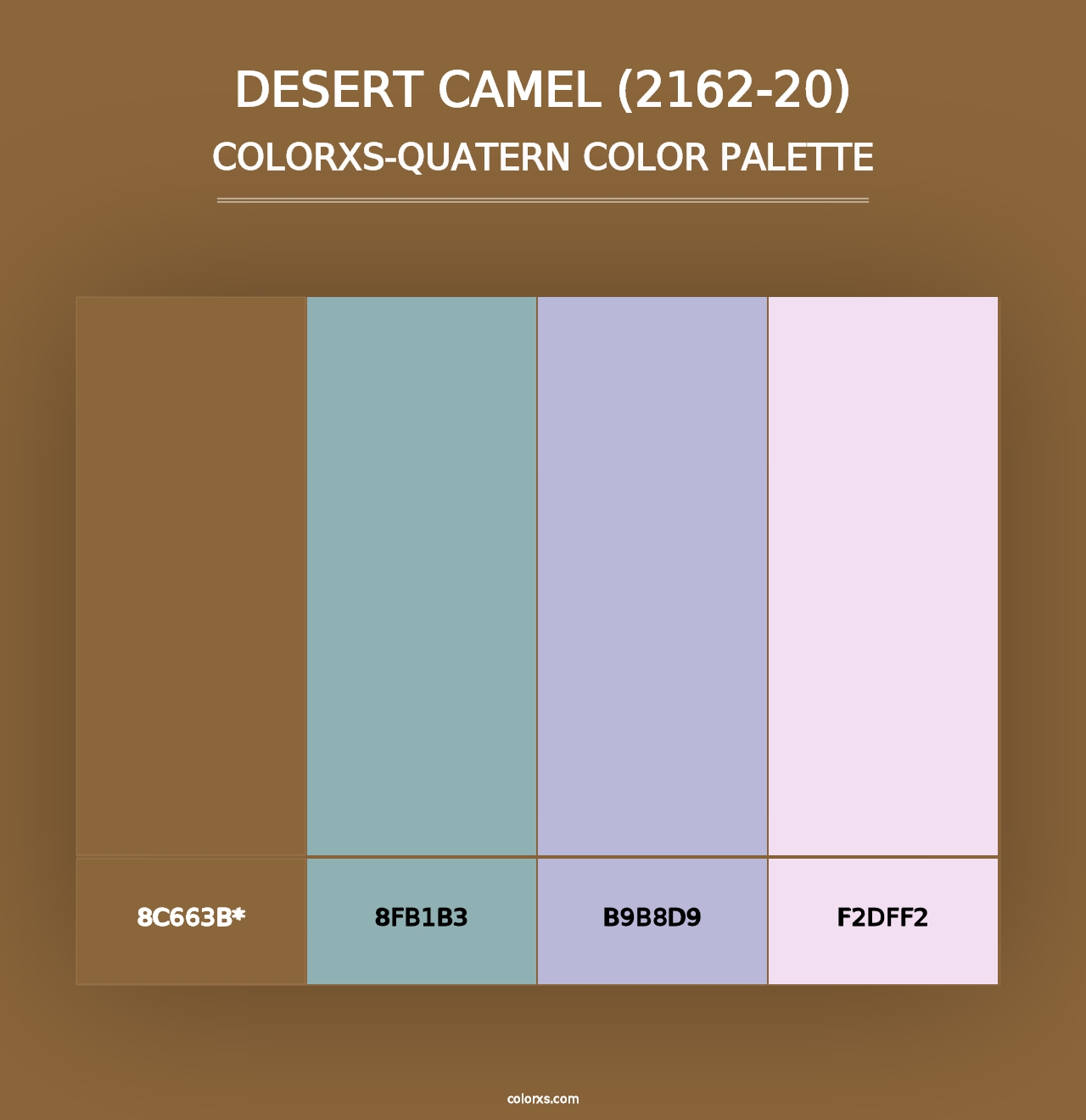 Desert Camel (2162-20) - Colorxs Quad Palette