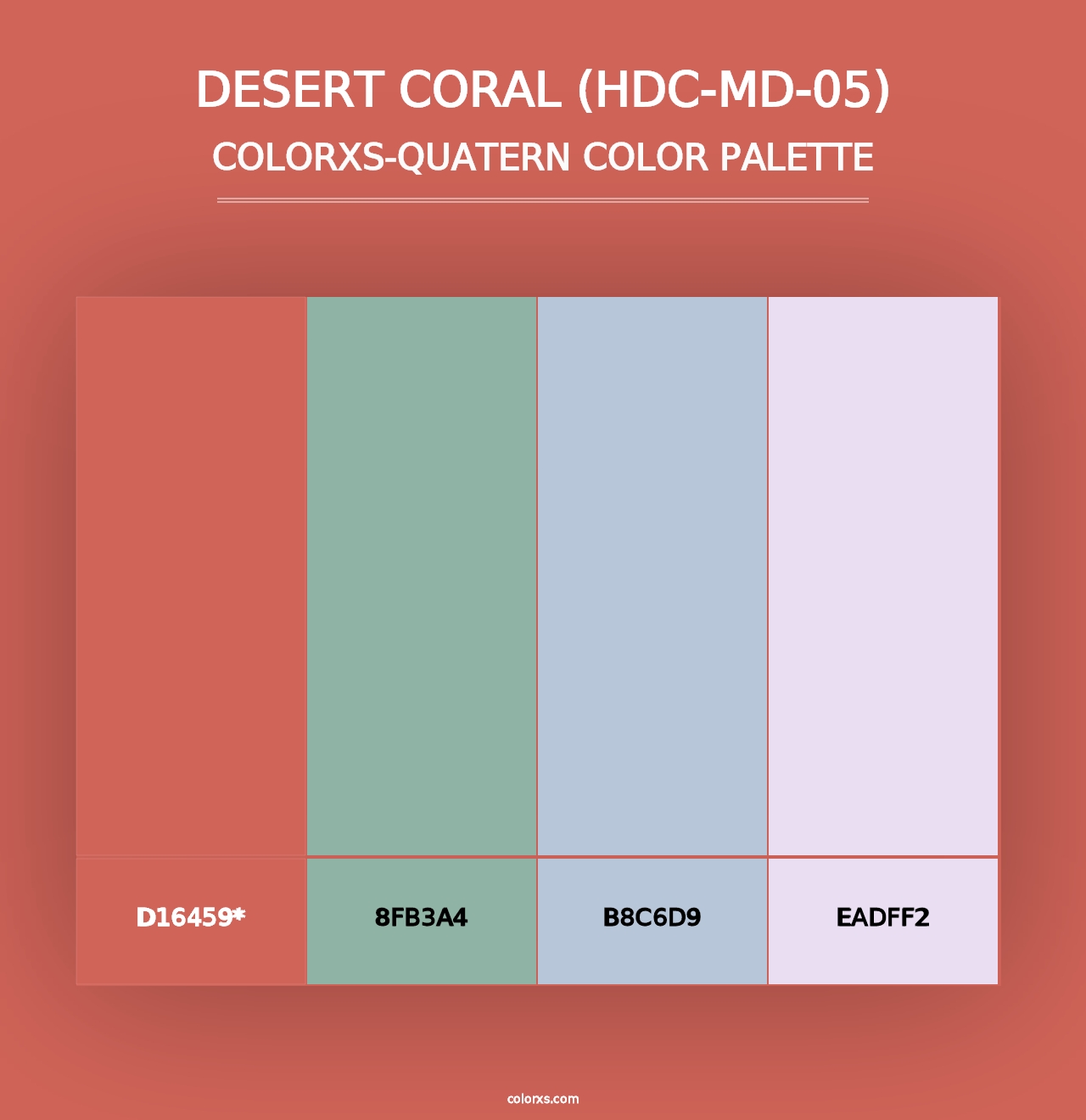 Desert Coral (HDC-MD-05) - Colorxs Quad Palette