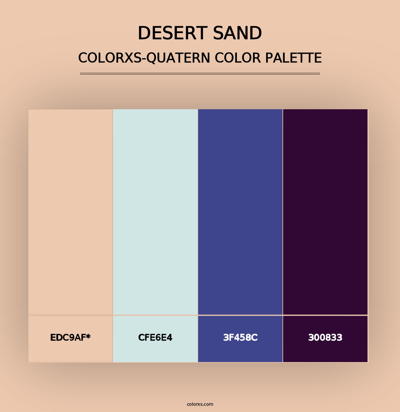 Desert Sand - Colorxs Quad Palette