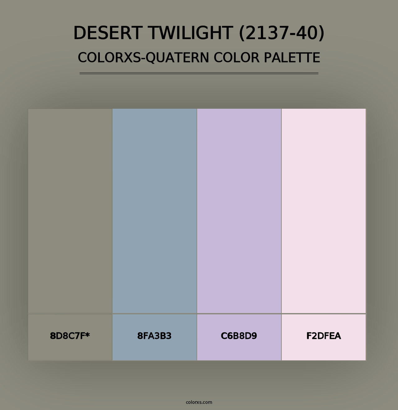 Desert Twilight (2137-40) - Colorxs Quad Palette