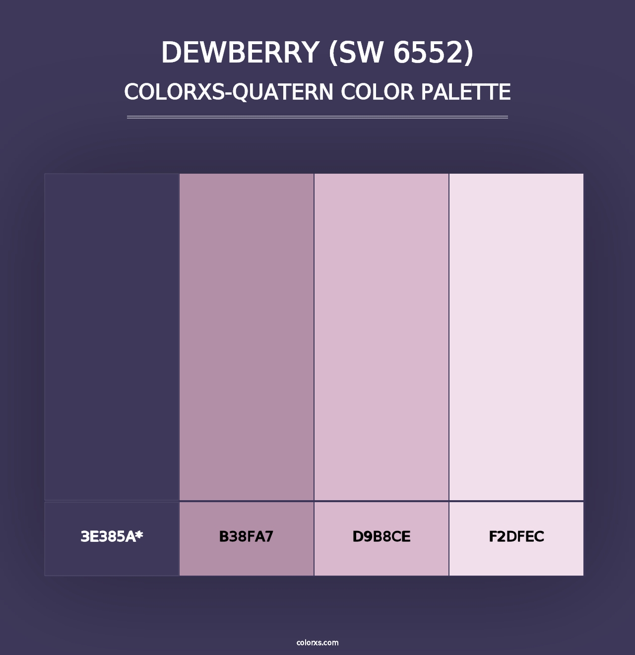 Dewberry (SW 6552) - Colorxs Quad Palette