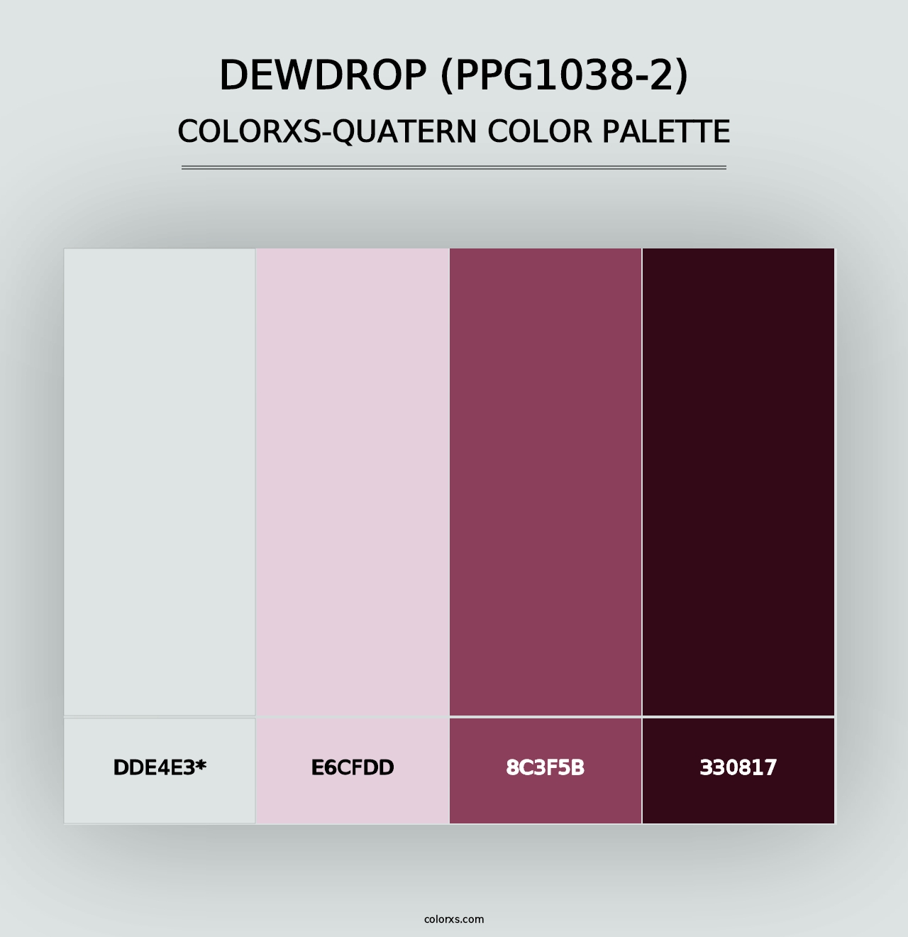 Dewdrop (PPG1038-2) - Colorxs Quad Palette