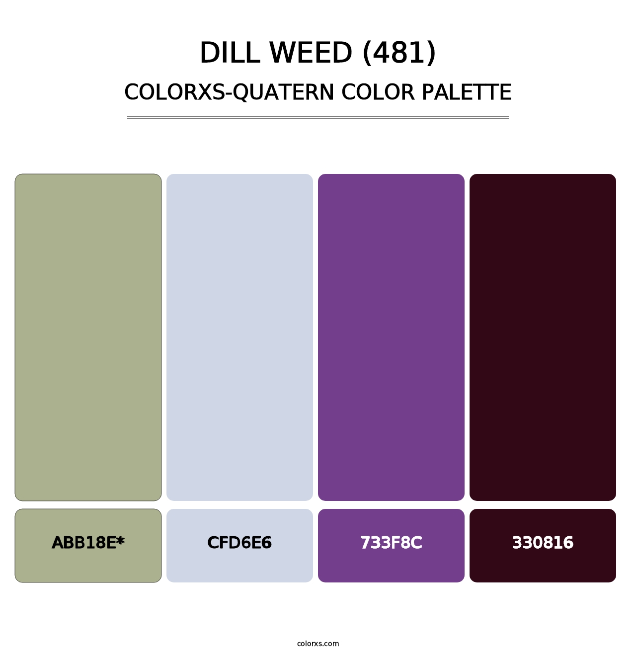 Dill Weed (481) - Colorxs Quad Palette