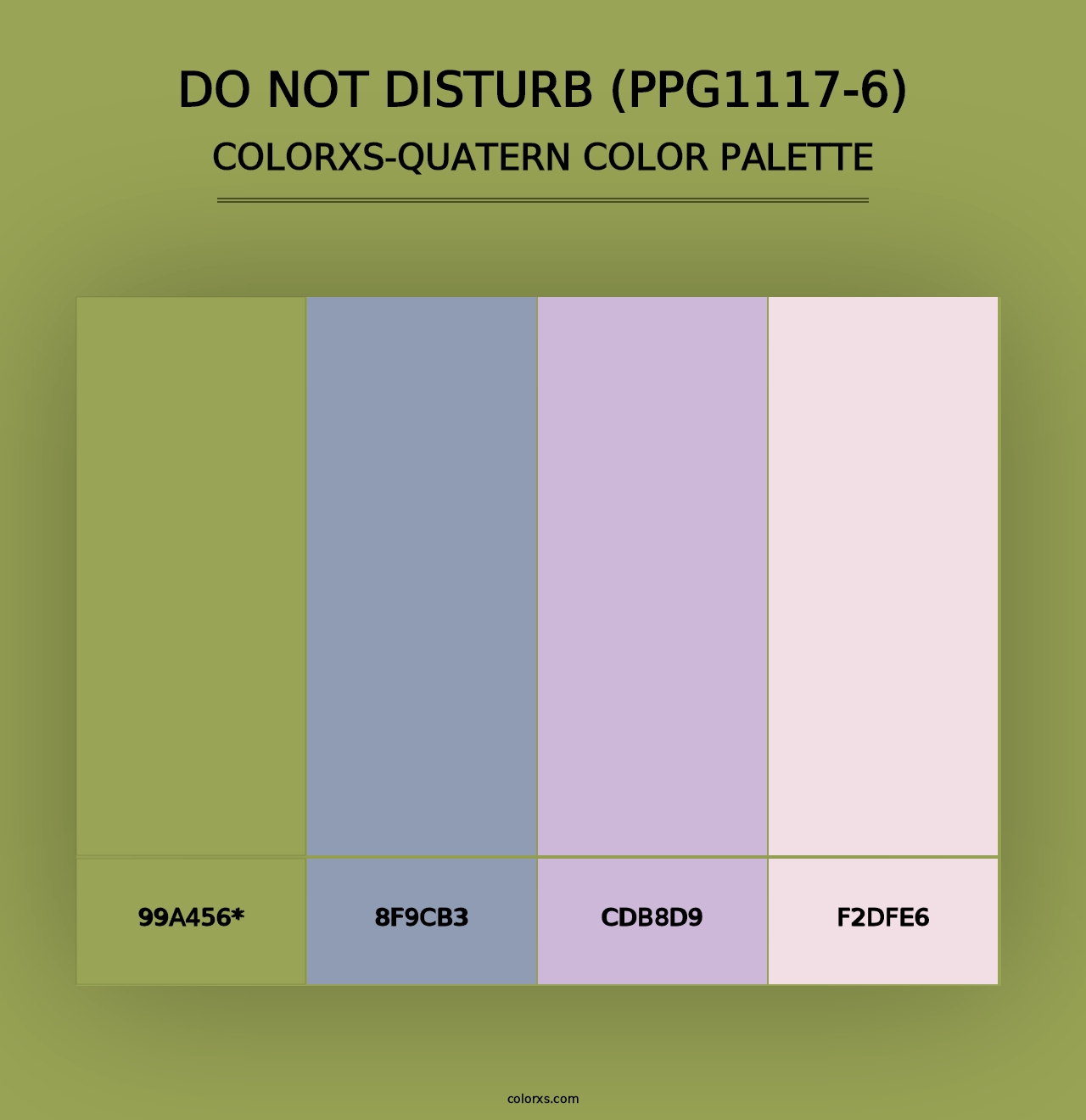 Do Not Disturb (PPG1117-6) - Colorxs Quad Palette