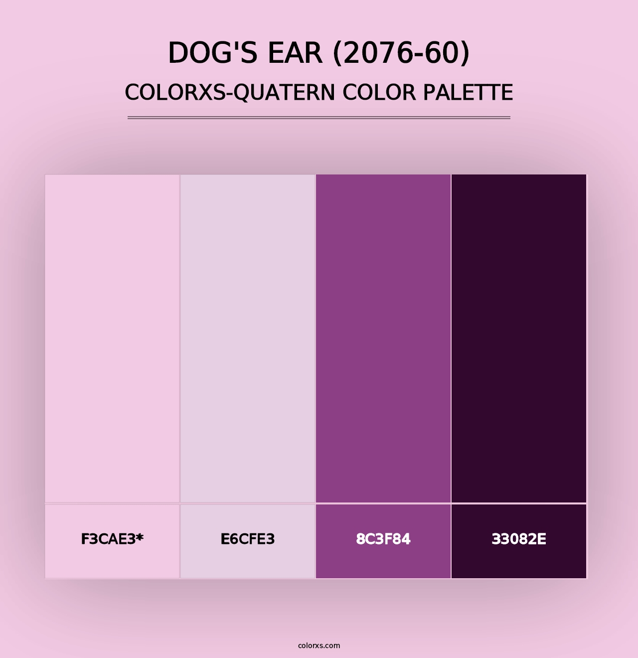 Dog's Ear (2076-60) - Colorxs Quad Palette