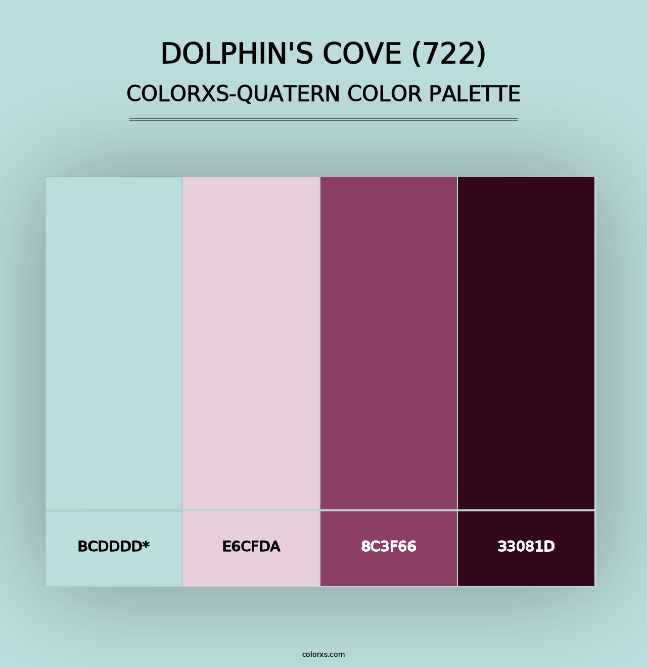 Dolphin's Cove (722) - Colorxs Quad Palette