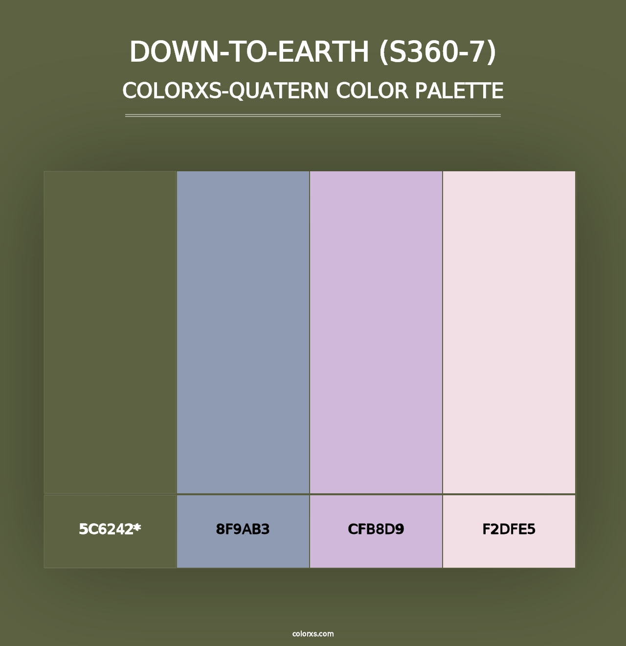 Down-To-Earth (S360-7) - Colorxs Quad Palette