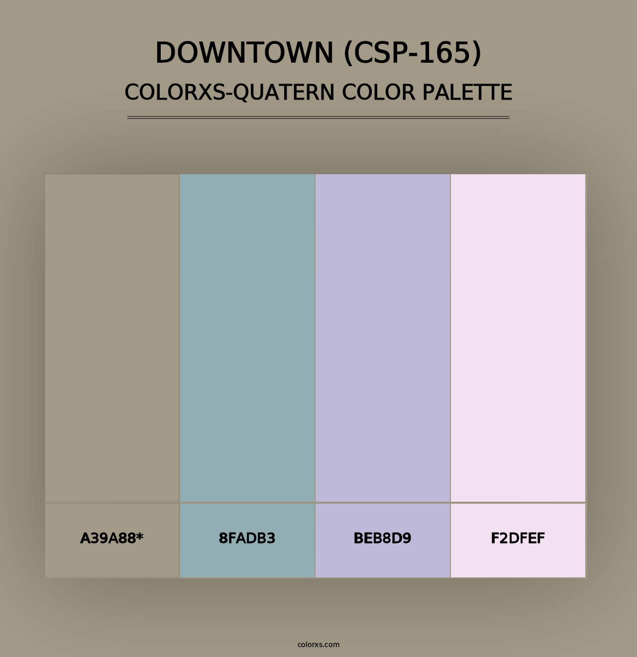 Downtown (CSP-165) - Colorxs Quad Palette