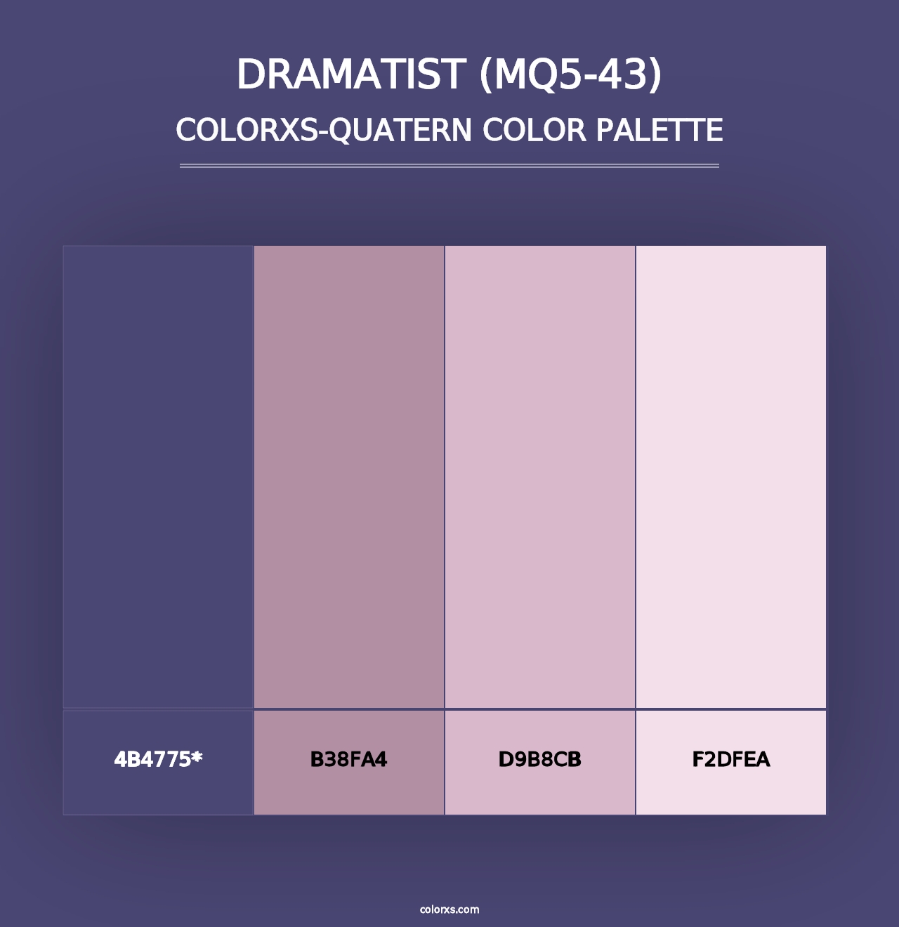 Dramatist (MQ5-43) - Colorxs Quad Palette