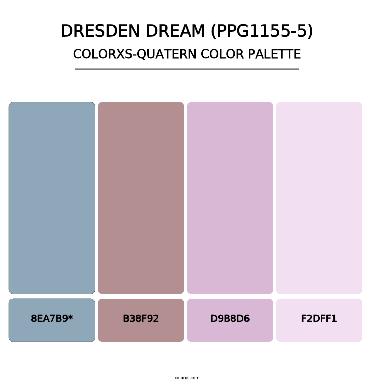 Dresden Dream (PPG1155-5) - Colorxs Quad Palette