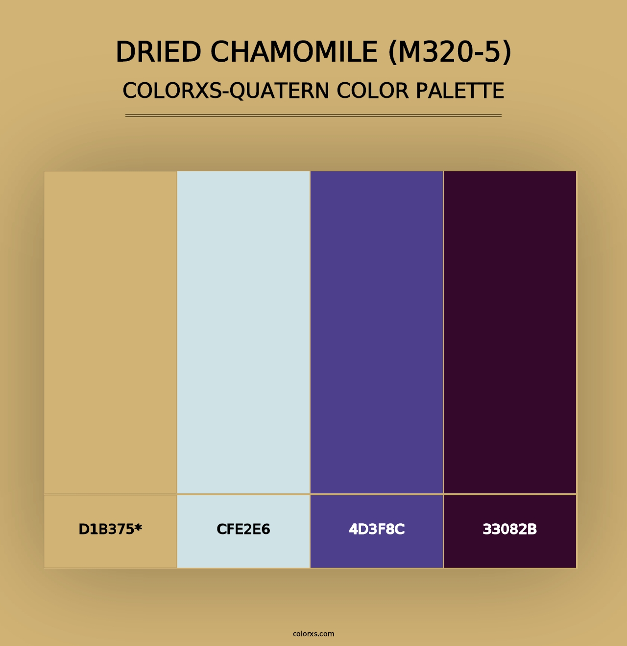 Dried Chamomile (M320-5) - Colorxs Quad Palette