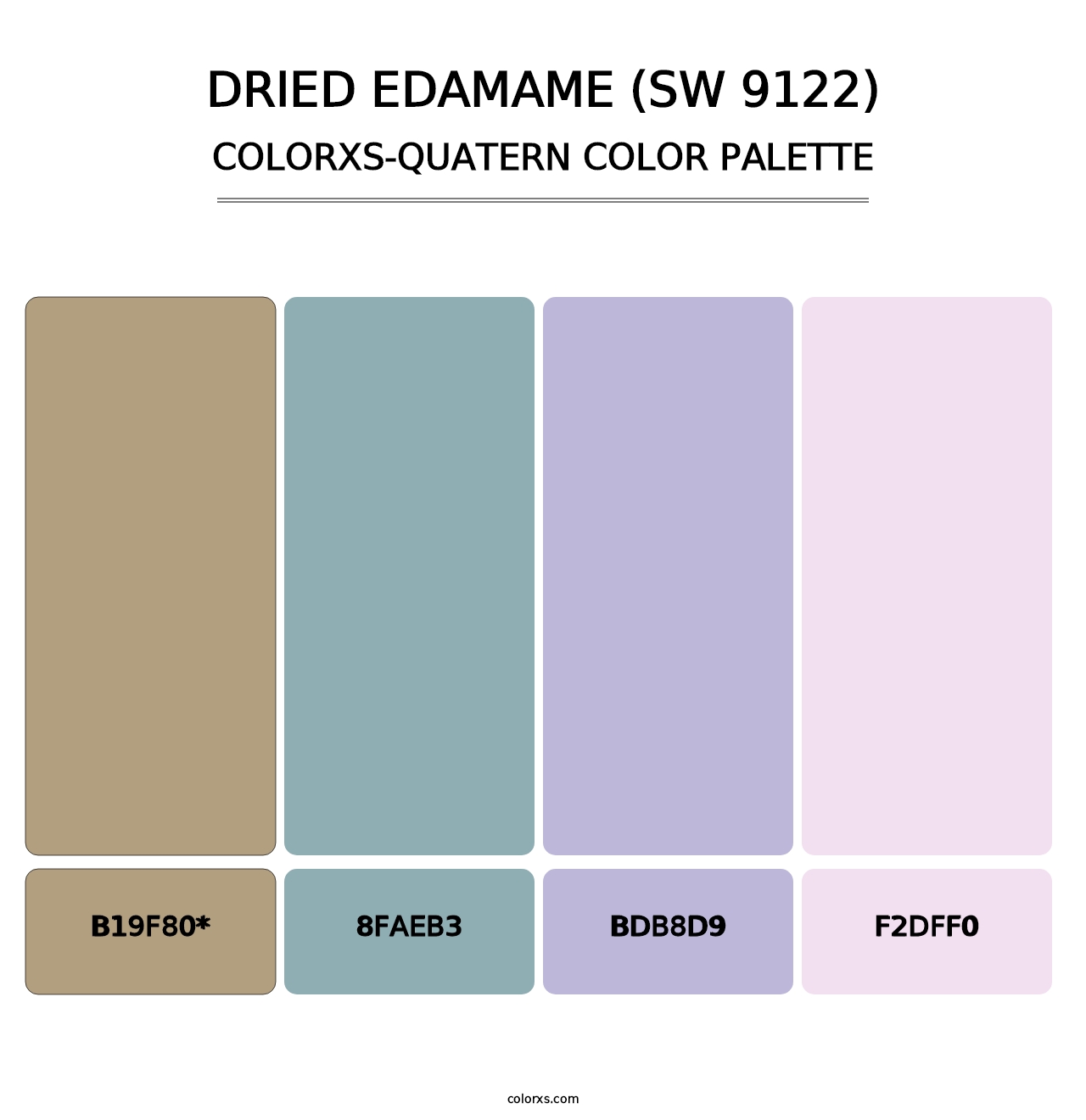 Dried Edamame (SW 9122) - Colorxs Quad Palette