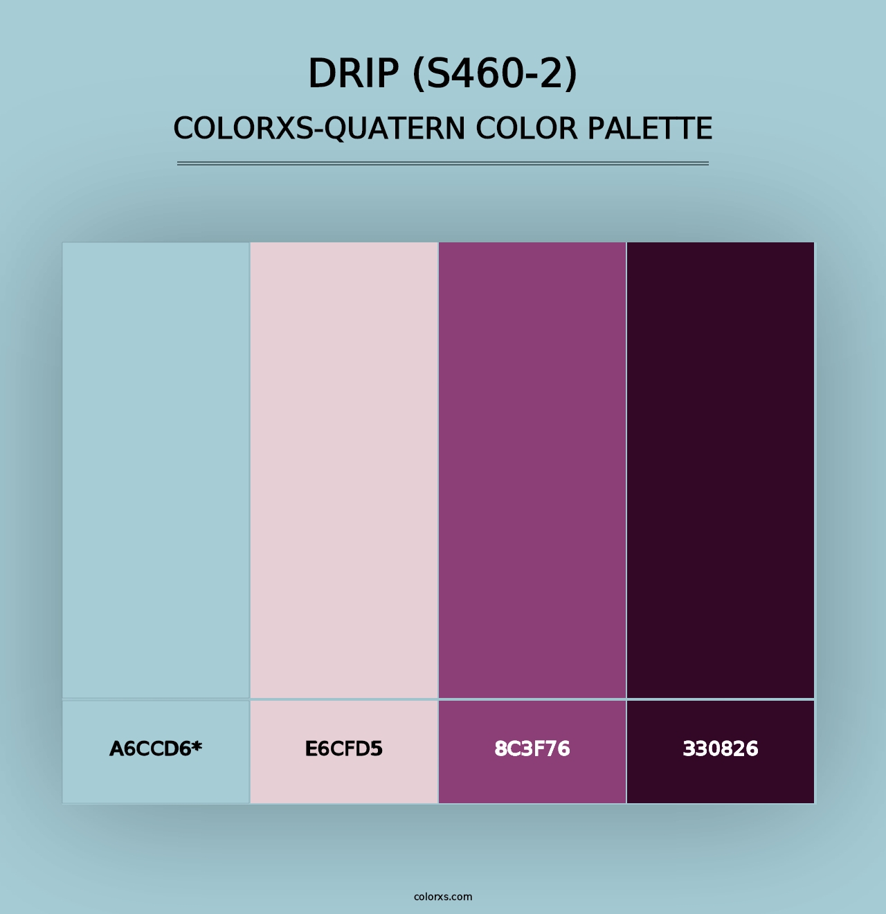 Drip (S460-2) - Colorxs Quad Palette