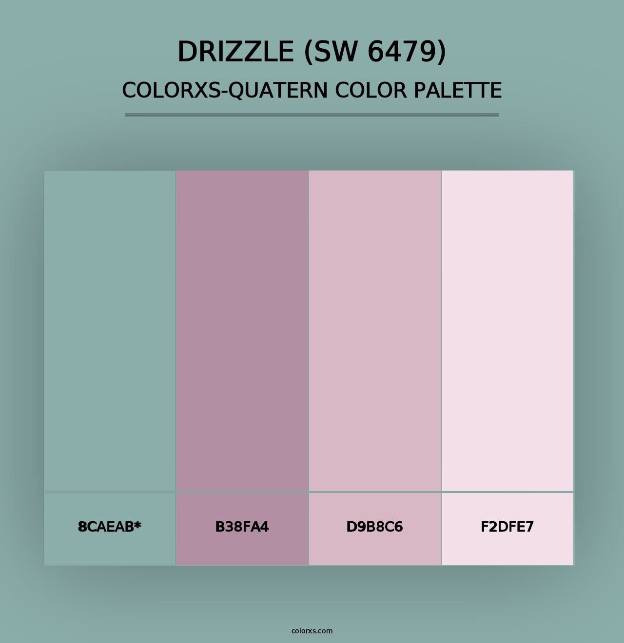 Drizzle (SW 6479) - Colorxs Quad Palette