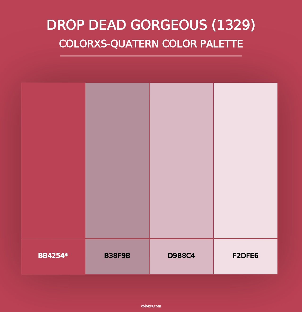 Drop Dead Gorgeous (1329) - Colorxs Quad Palette