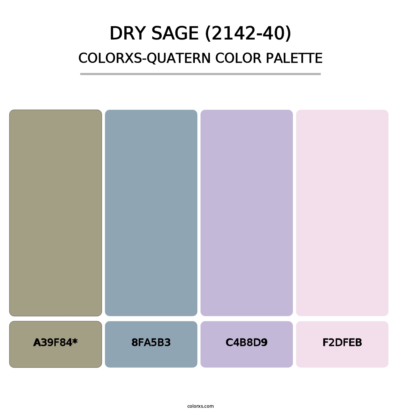 Dry Sage (2142-40) - Colorxs Quad Palette