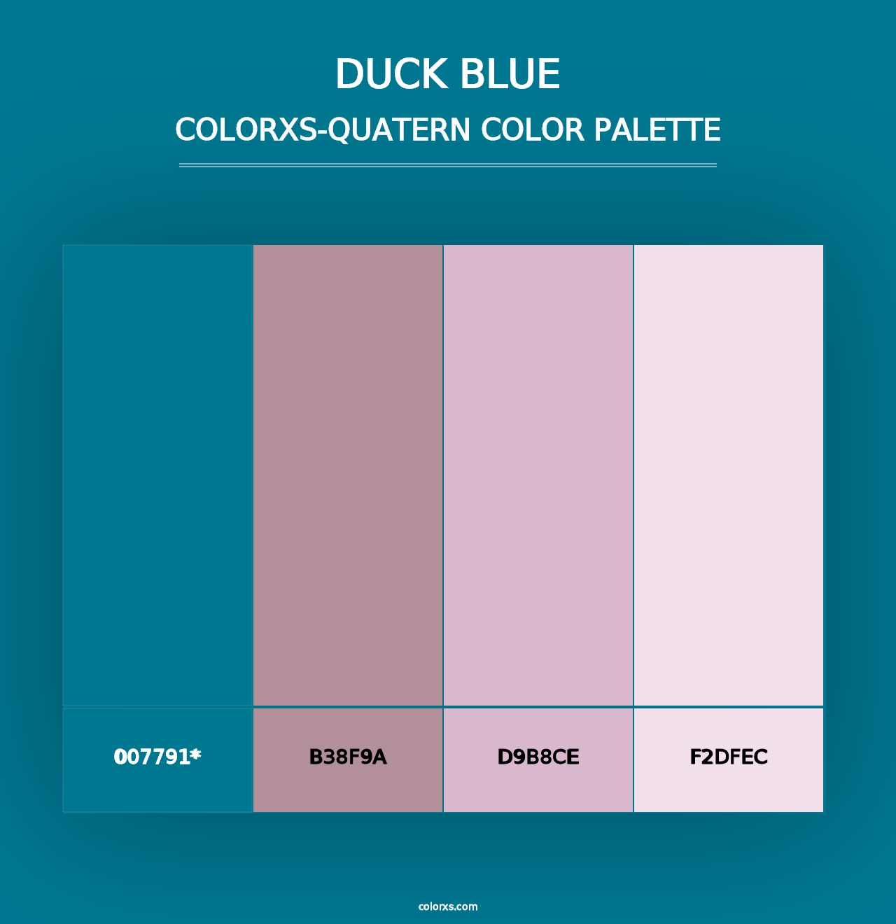 Duck Blue - Colorxs Quad Palette