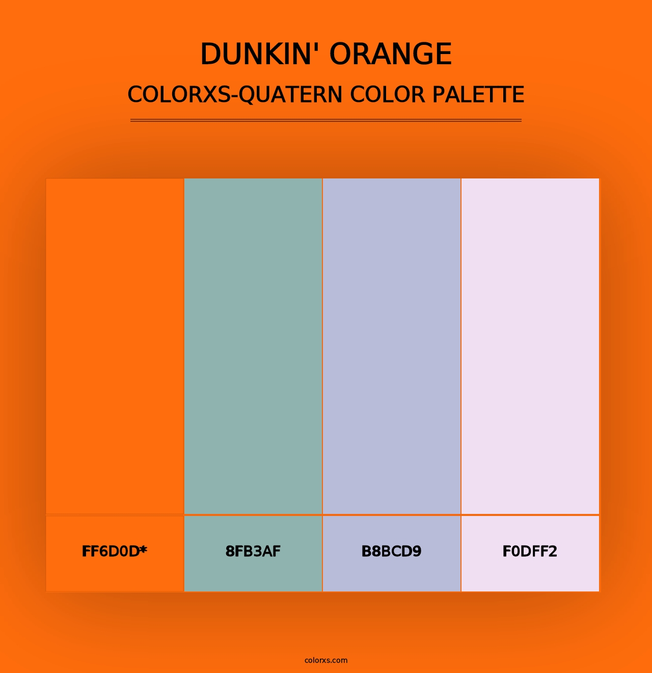 Dunkin' Orange - Colorxs Quad Palette