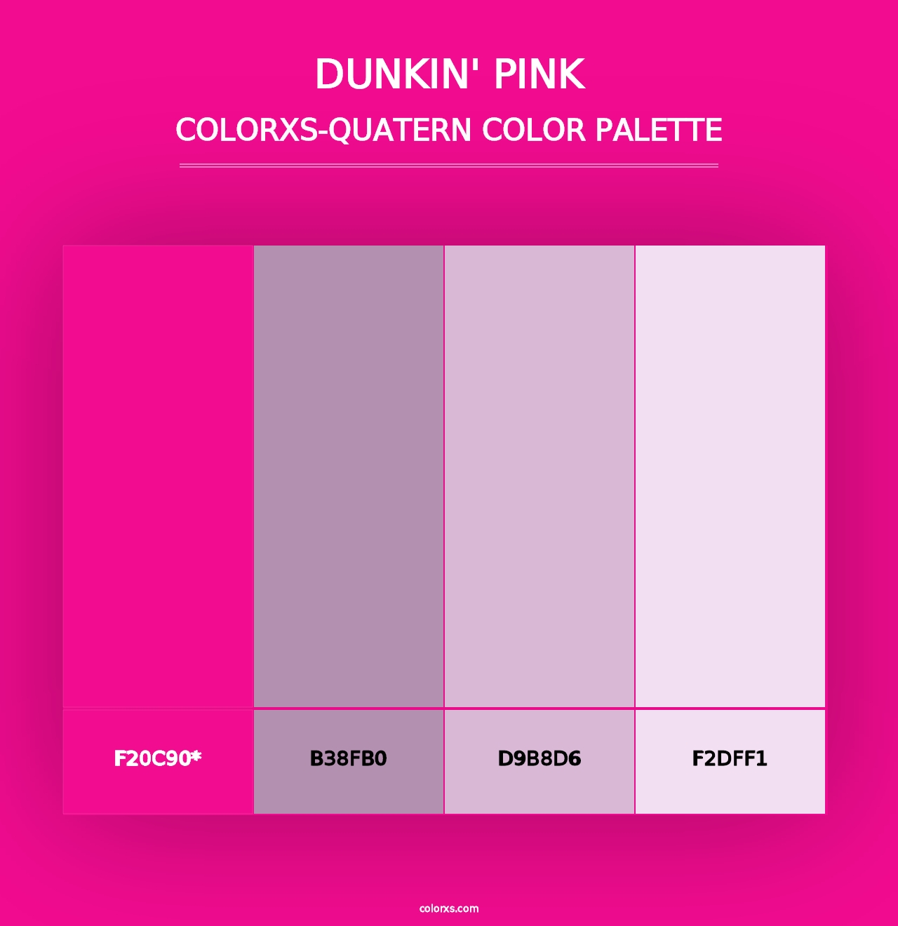 Dunkin' Pink - Colorxs Quad Palette