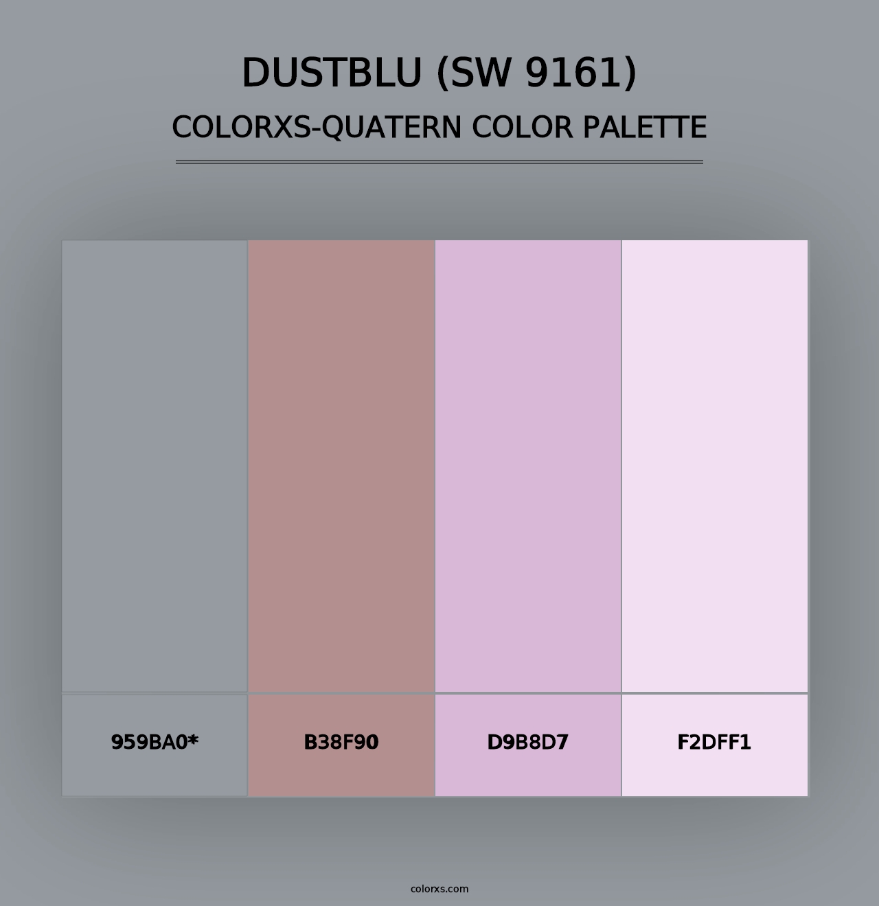 Dustblu (SW 9161) - Colorxs Quad Palette