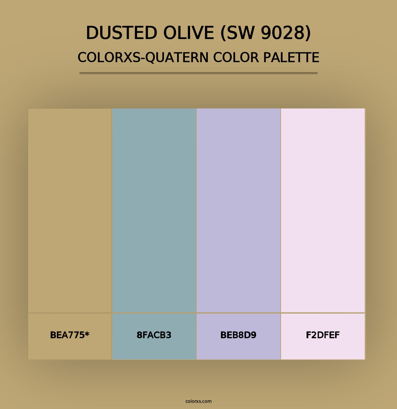 Dusted Olive (SW 9028) - Colorxs Quad Palette