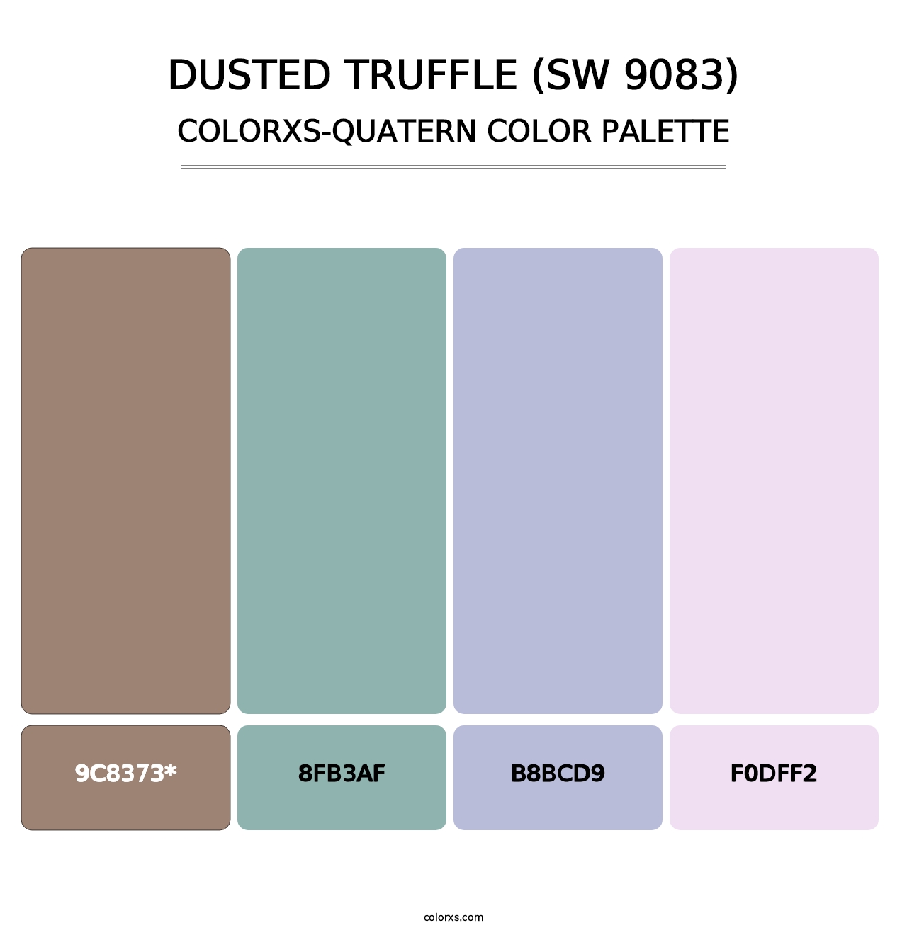 Dusted Truffle (SW 9083) - Colorxs Quad Palette