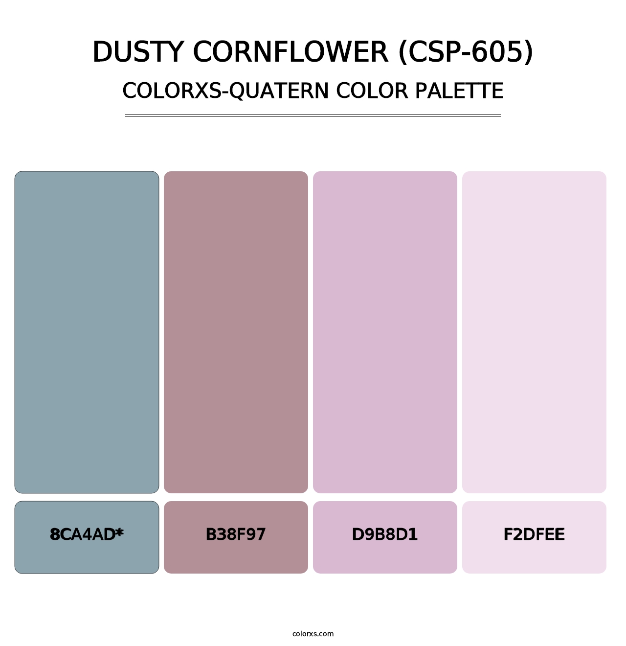 Dusty Cornflower (CSP-605) - Colorxs Quad Palette