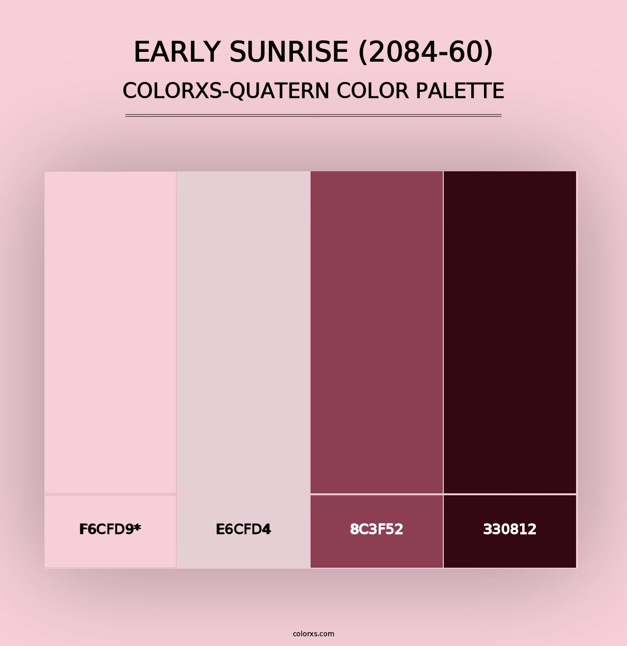 Early Sunrise (2084-60) - Colorxs Quad Palette