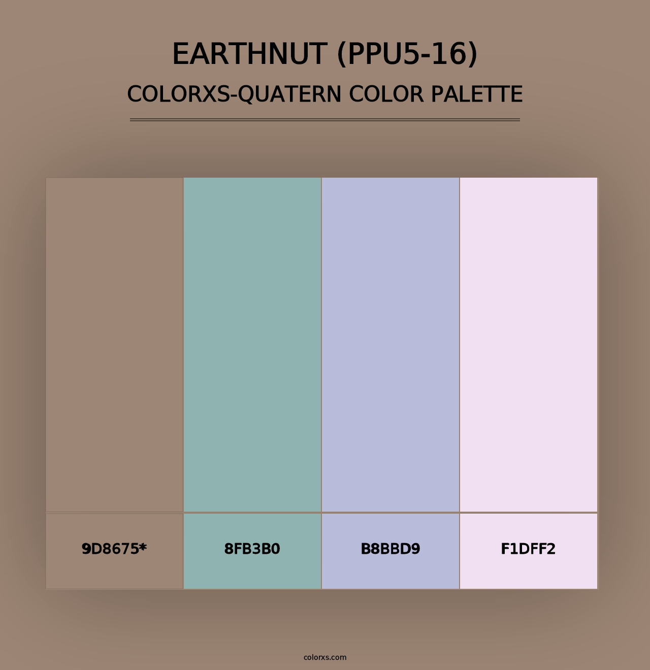 Earthnut (PPU5-16) - Colorxs Quad Palette