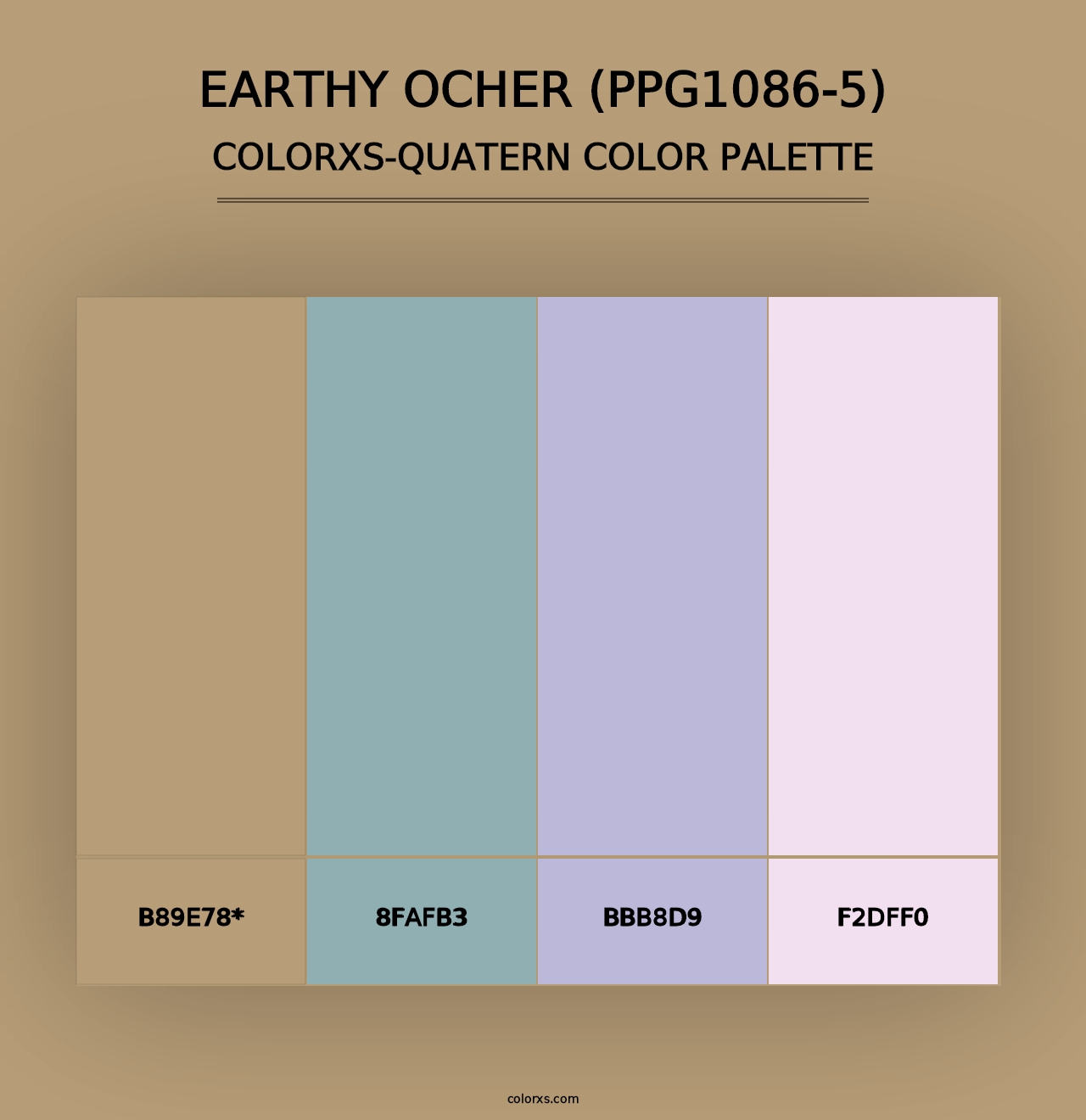 Earthy Ocher (PPG1086-5) - Colorxs Quad Palette