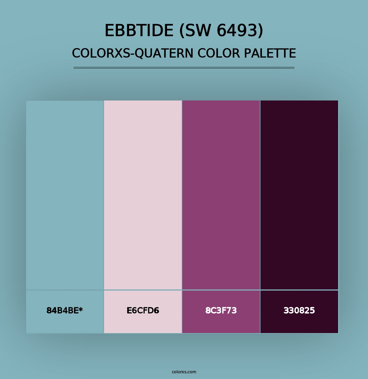 Ebbtide (SW 6493) - Colorxs Quad Palette