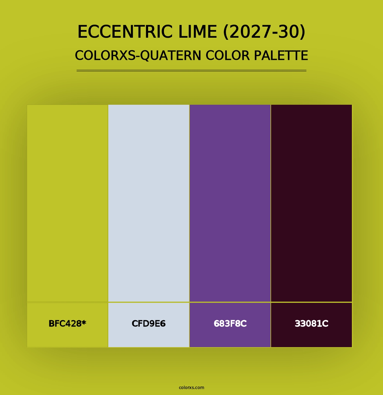 Eccentric Lime (2027-30) - Colorxs Quad Palette