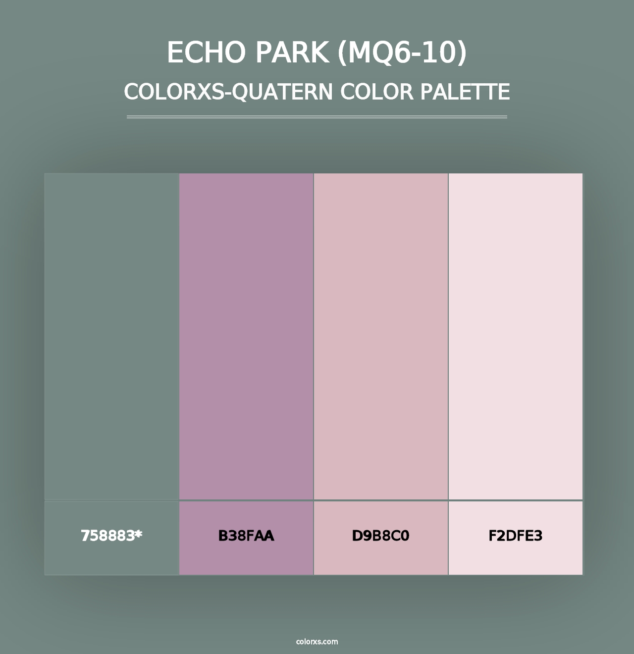 Echo Park (MQ6-10) - Colorxs Quad Palette