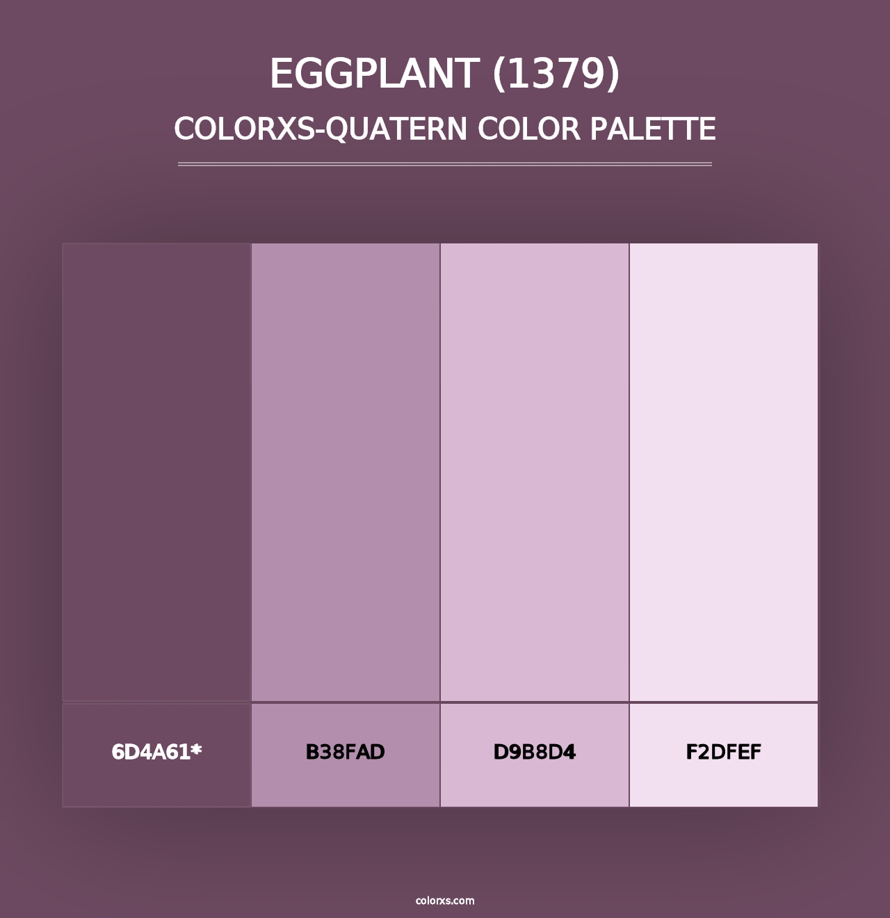 Eggplant (1379) - Colorxs Quad Palette