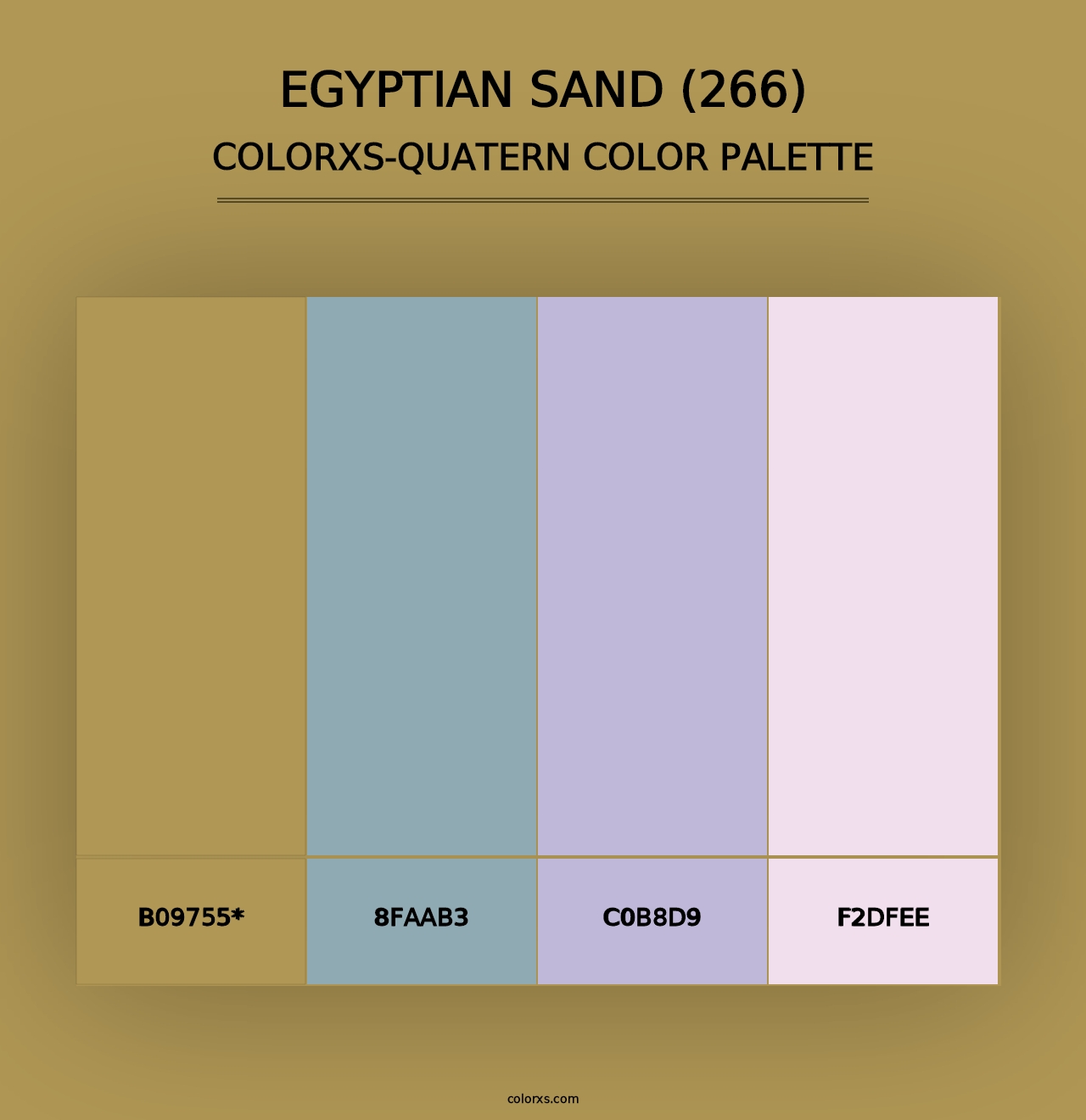 Egyptian Sand (266) - Colorxs Quad Palette