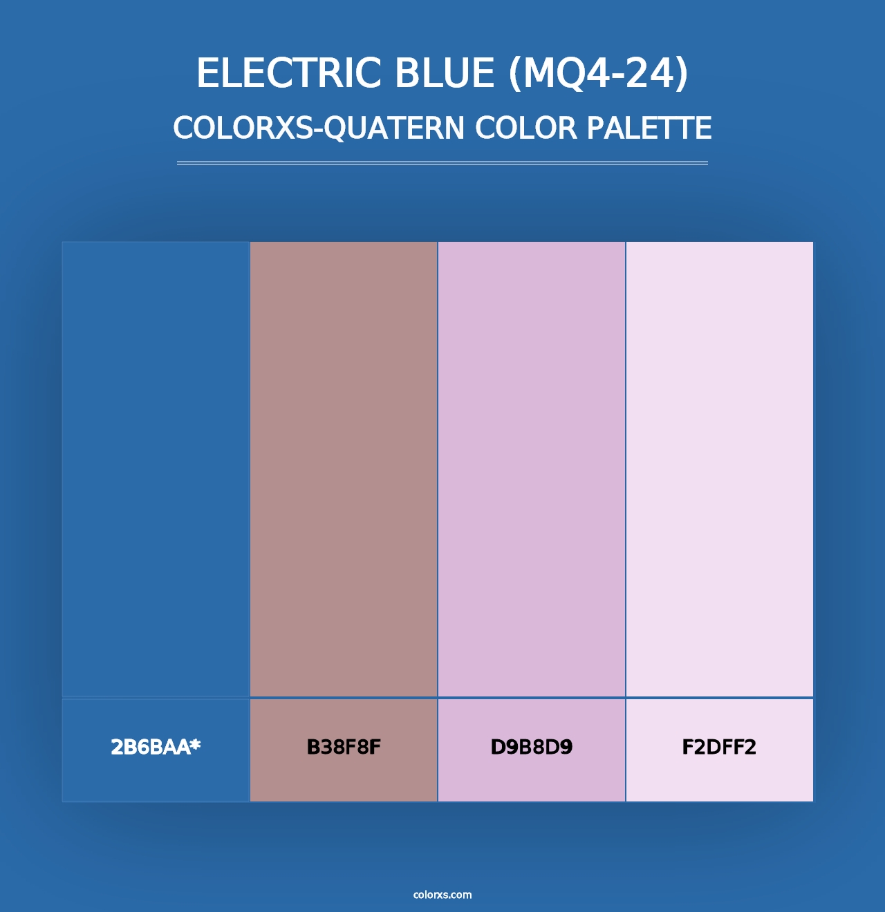 Electric Blue (MQ4-24) - Colorxs Quad Palette