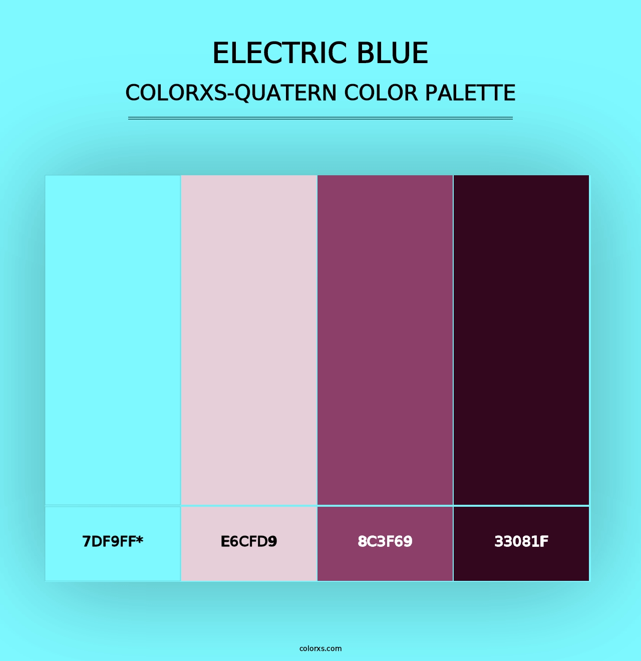 Electric Blue - Colorxs Quad Palette