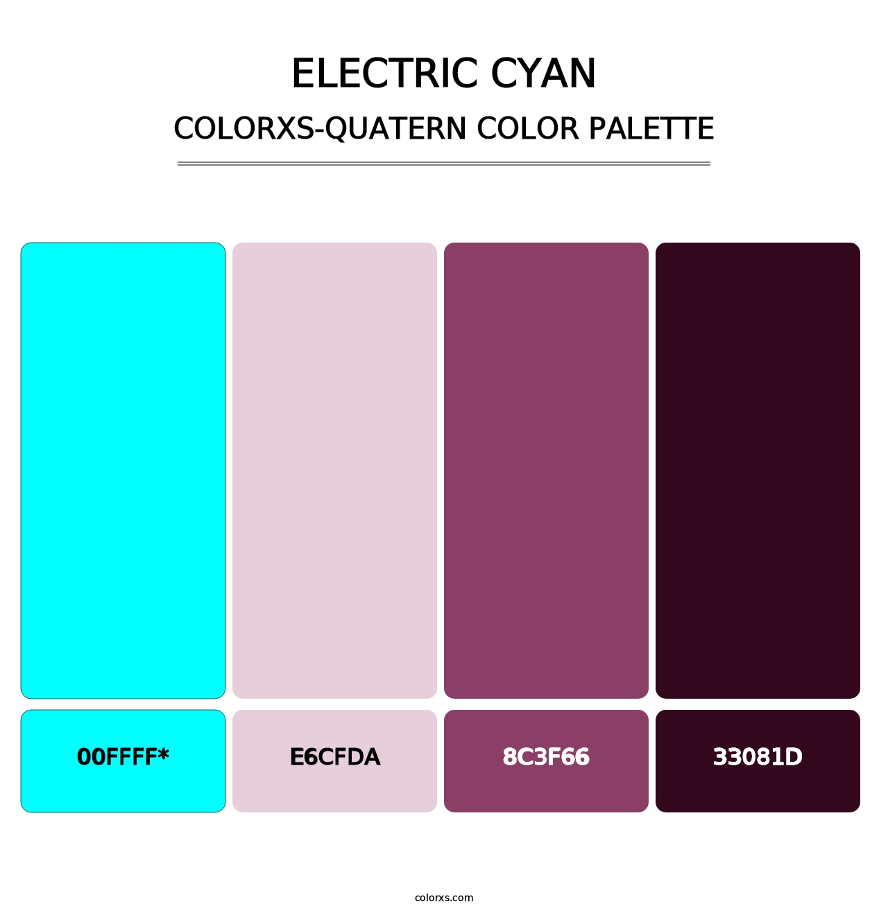 Electric Cyan - Colorxs Quad Palette