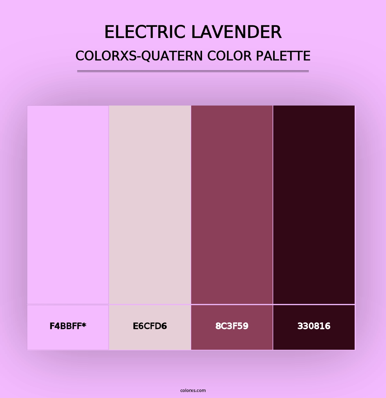 Electric Lavender - Colorxs Quad Palette