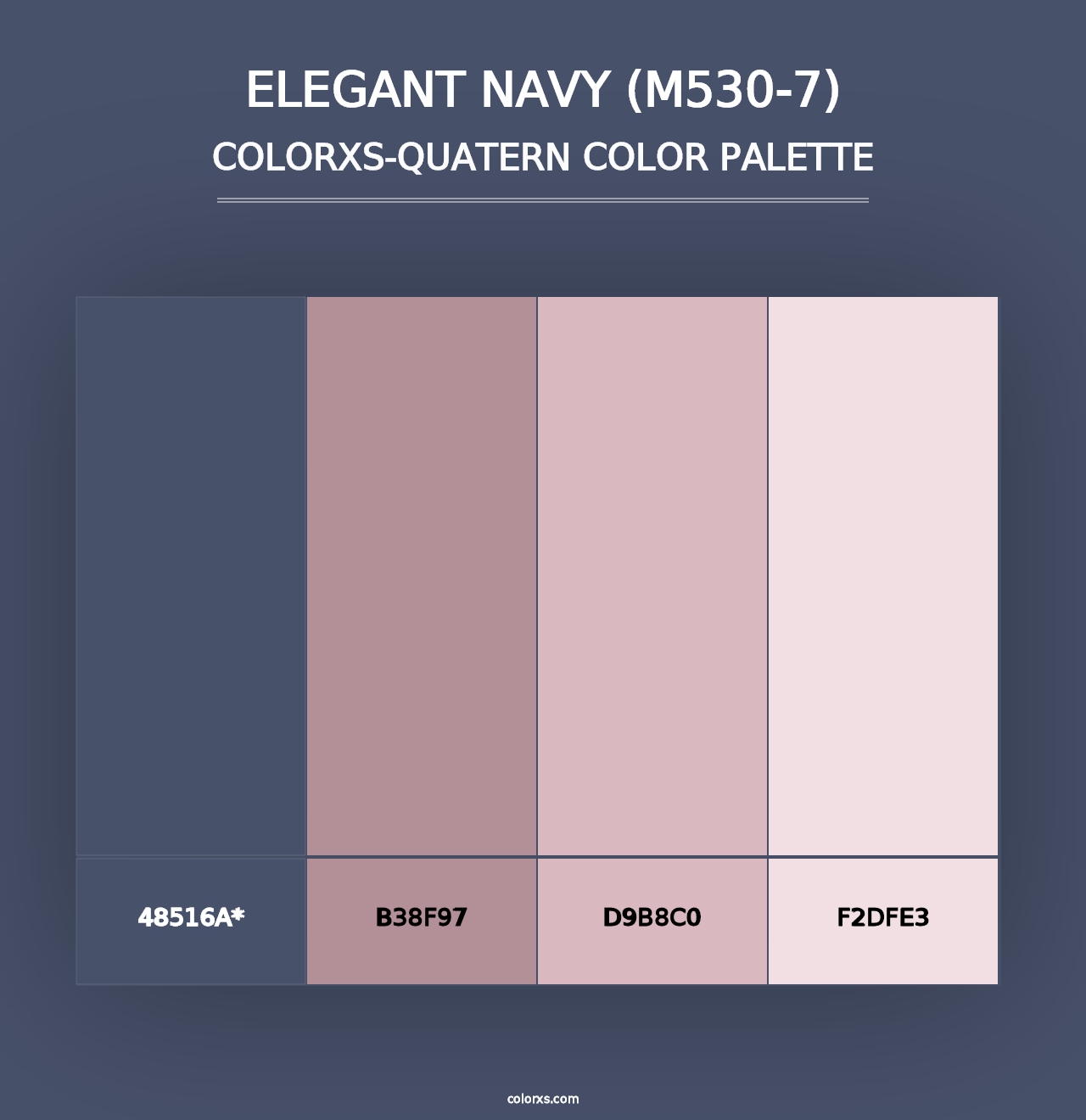 Elegant Navy (M530-7) - Colorxs Quad Palette