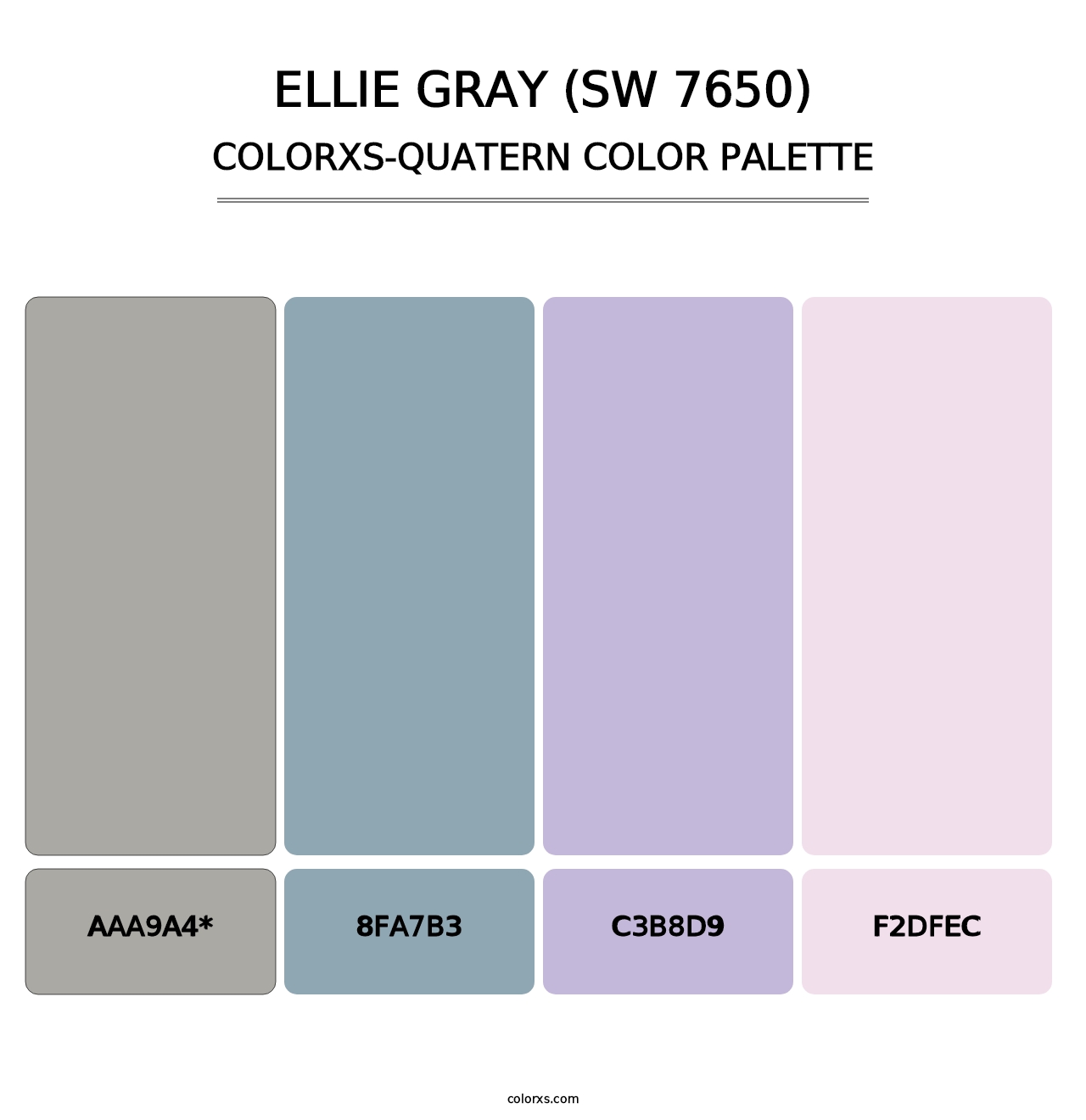 Ellie Gray (SW 7650) - Colorxs Quad Palette