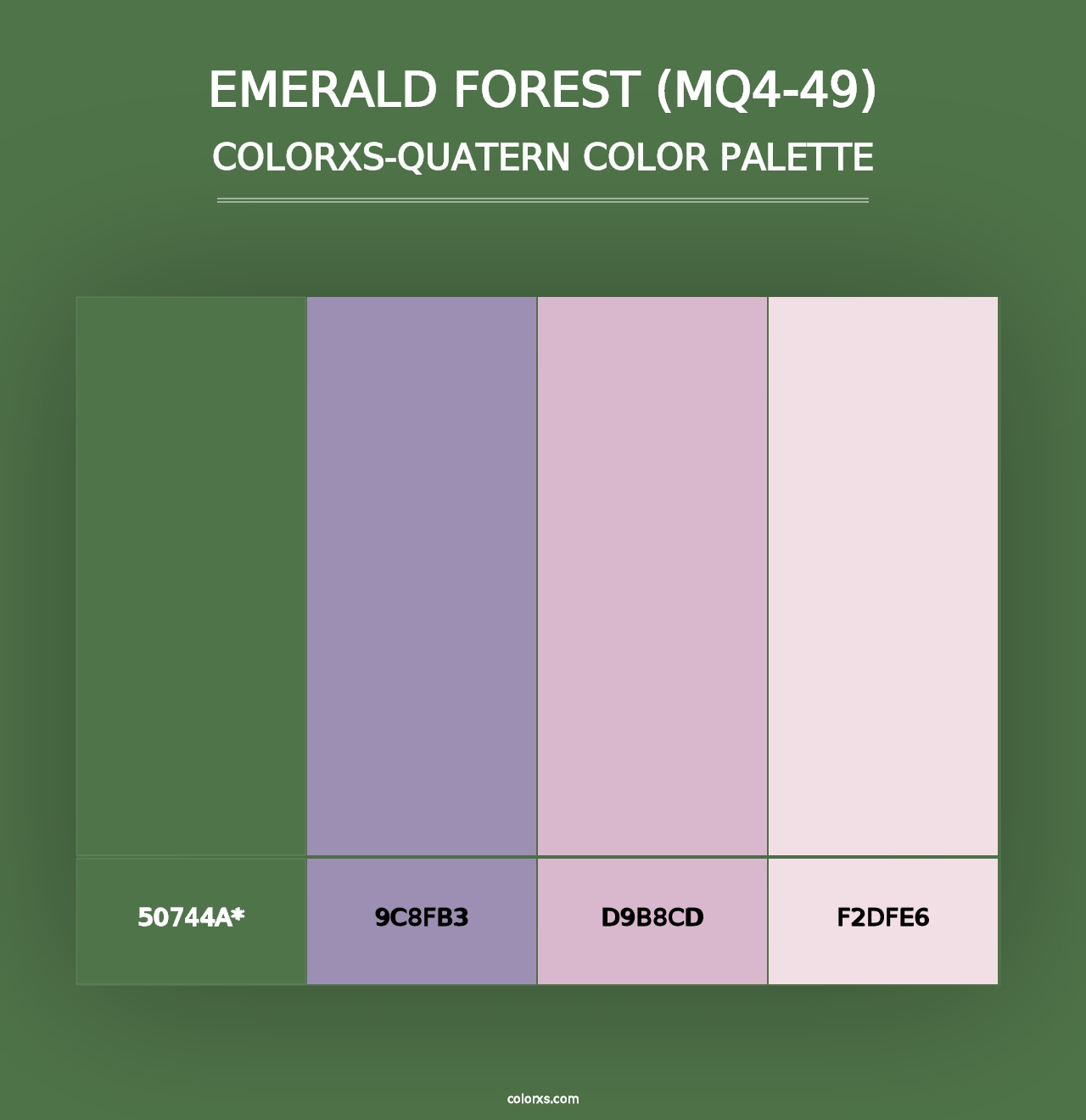 Emerald Forest (MQ4-49) - Colorxs Quad Palette