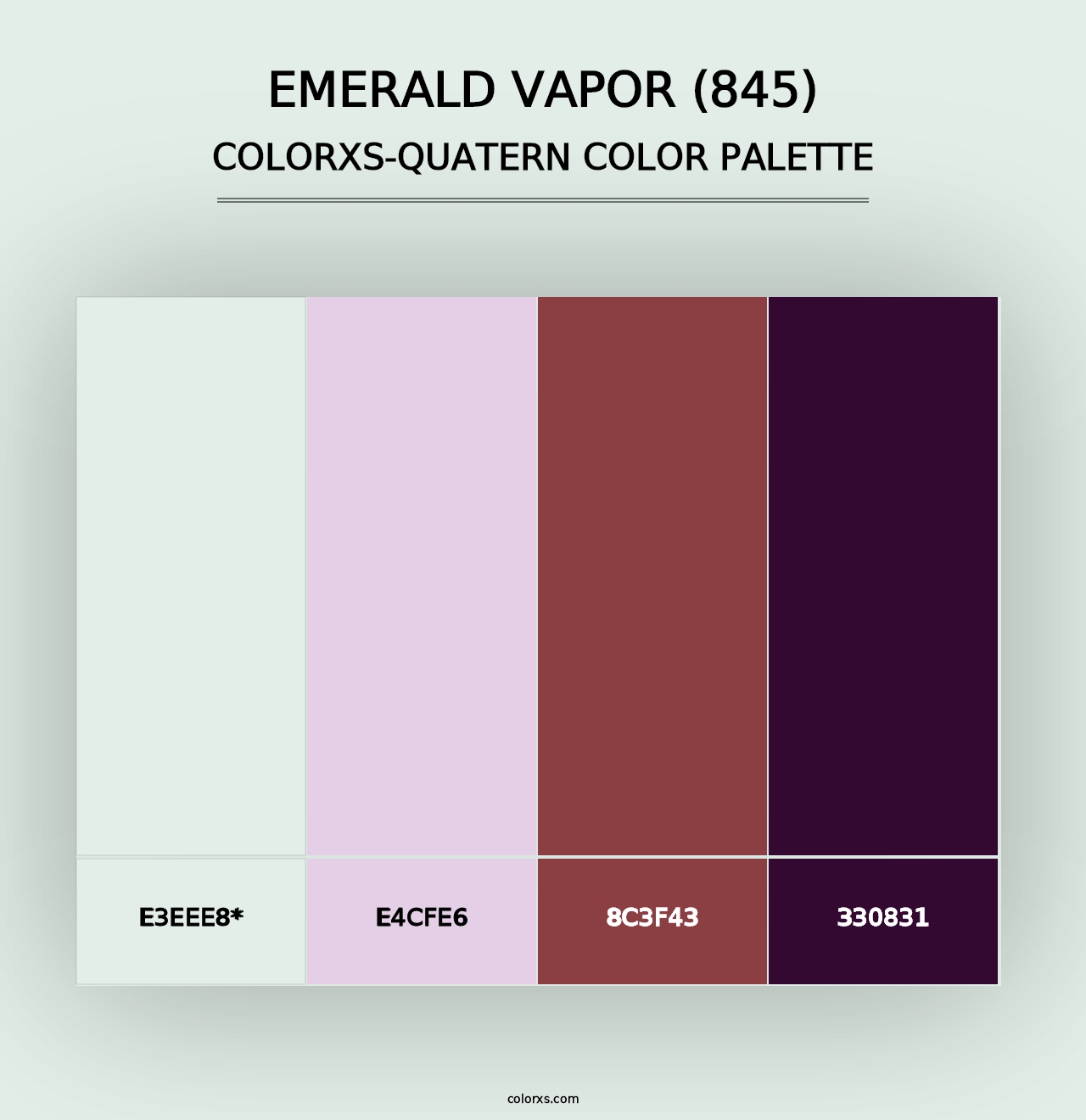 Emerald Vapor (845) - Colorxs Quad Palette