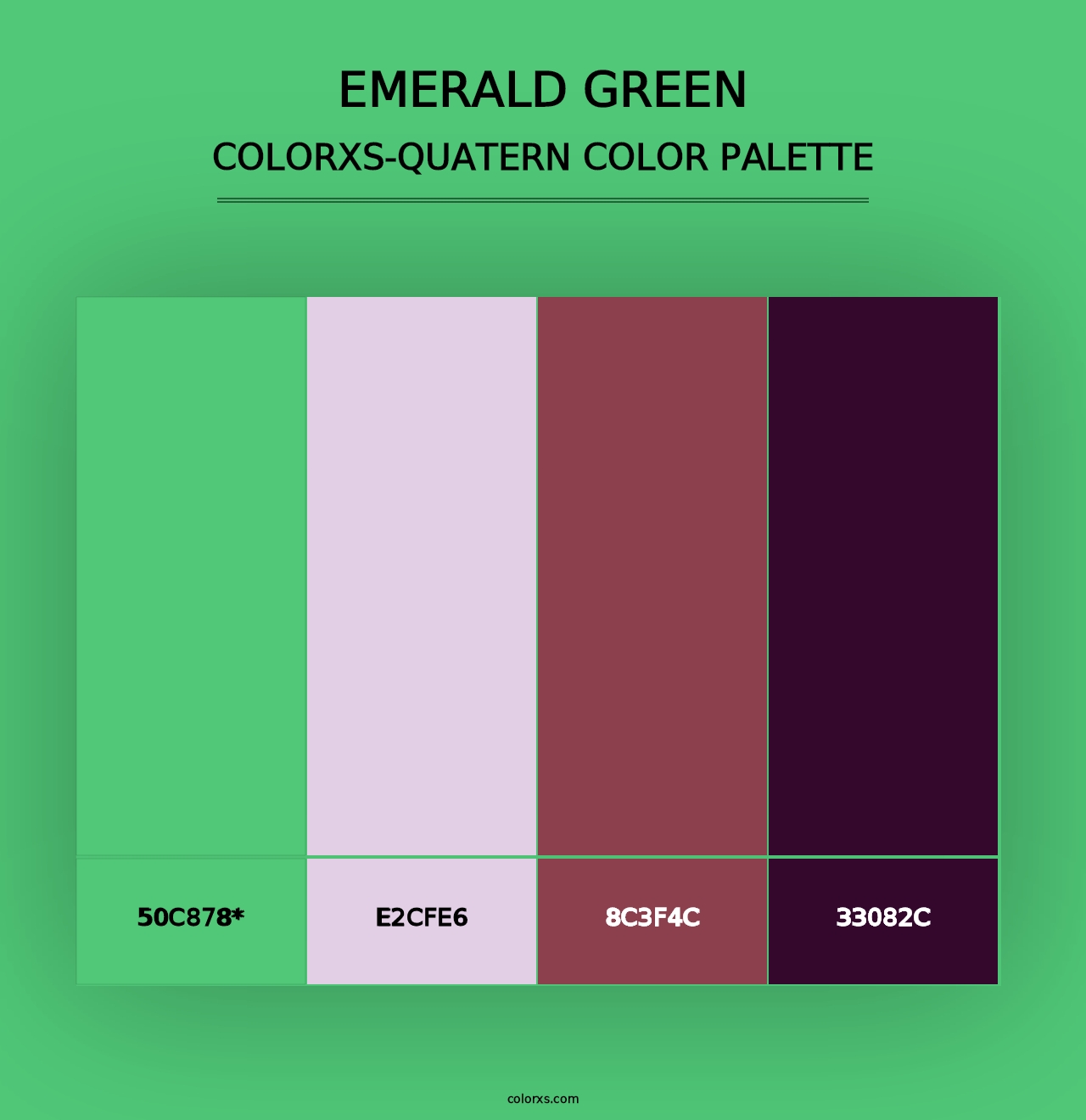 Emerald Green - Colorxs Quad Palette