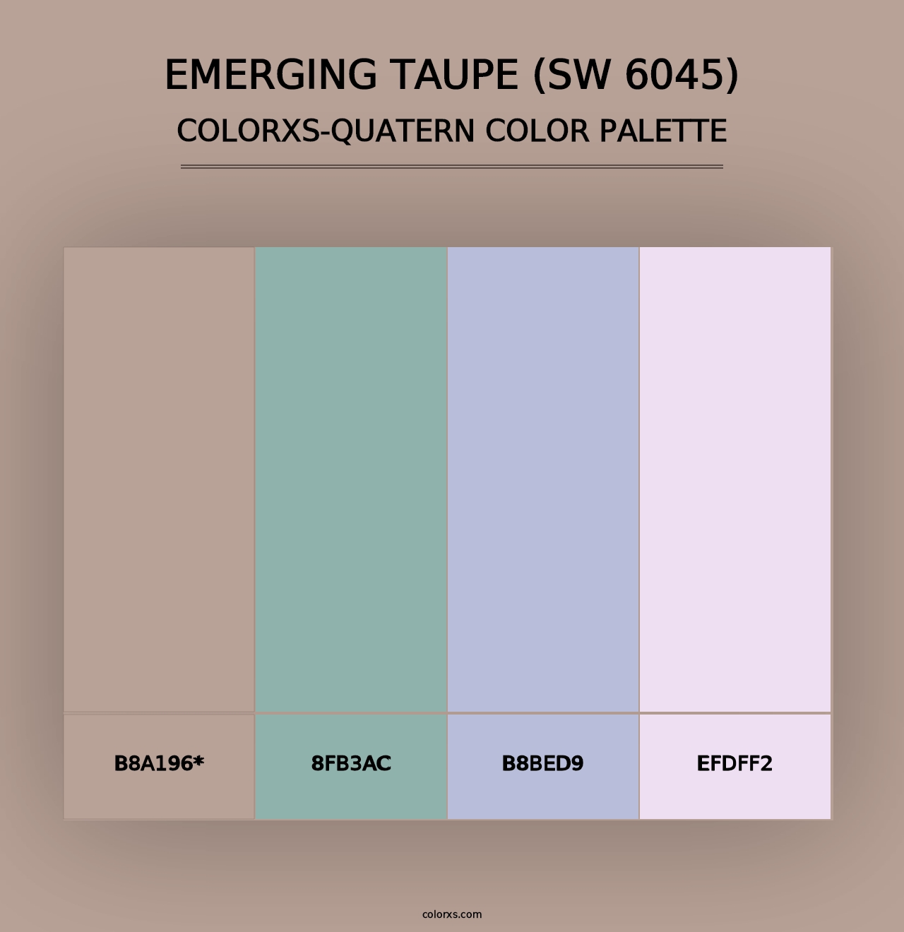 Emerging Taupe (SW 6045) - Colorxs Quad Palette