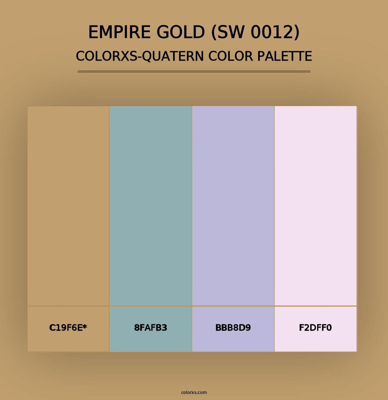 Empire Gold (SW 0012) - Colorxs Quad Palette